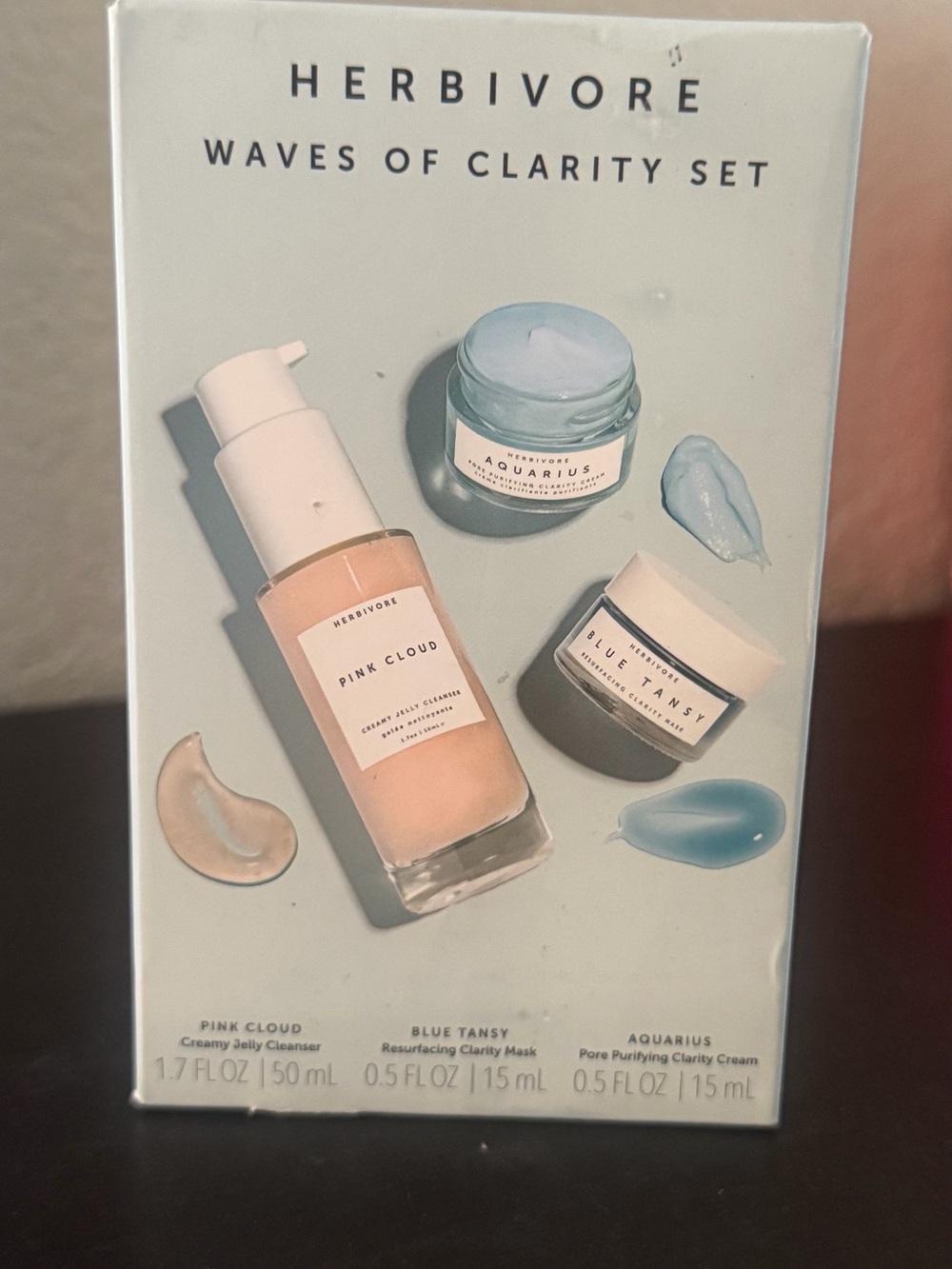 Herbivore Waves of Clarity skincare Set of 3